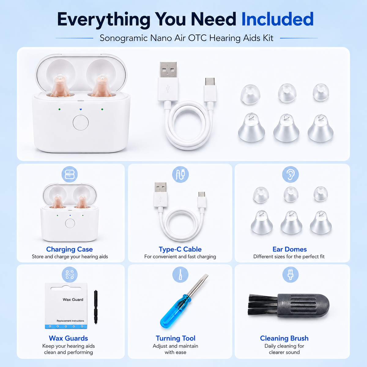 Sonogramic Nano Air OTC Hearing Aids
