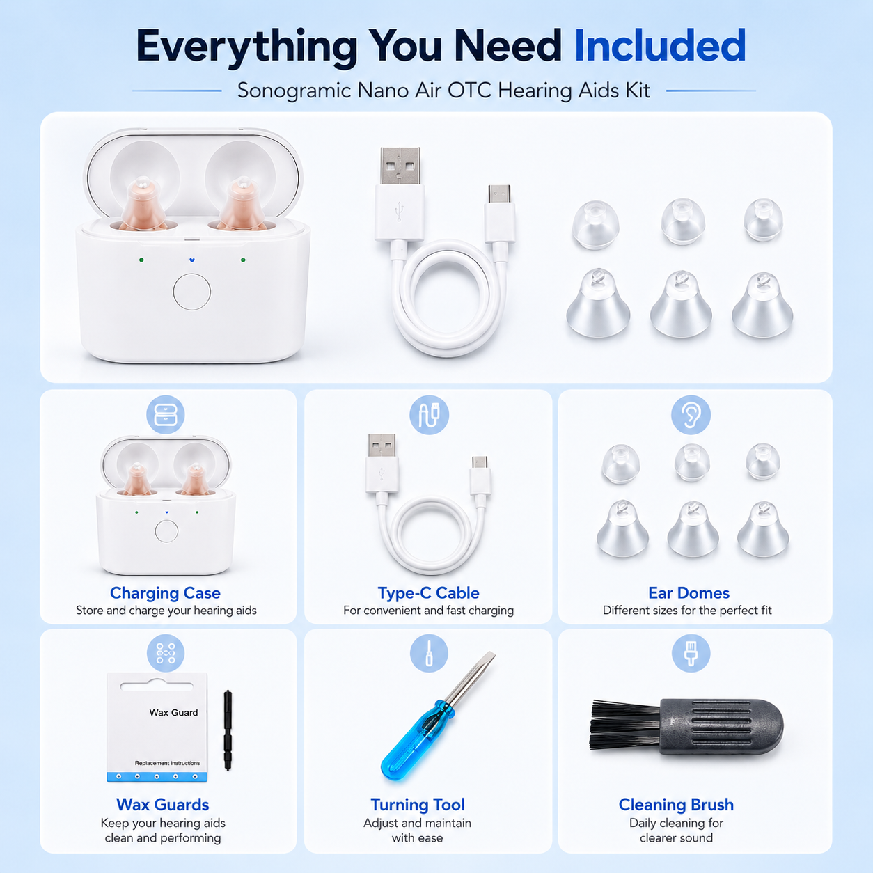 Sonogramic Nano Air OTC Hearing Aids